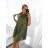 Women's Sleeveless Pleated Summer Dress (S/M ONE SIZE) ITALIAN FASHION IMWB23352