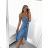 Summer short sleeve summer dress (S / M ONE SIZE) ITALIAN FASHION IMWY21019 S / M St. Green