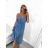 Summer short sleeve summer dress (S / M ONE SIZE) ITALIAN FASHION IMWY21019 S / M St. Green