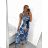 Eiskaltes ärmelloses langes Sommerkleid für Damen (S/M/L ONE SIZE) ITALIAN FASHION IMM22974