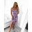 Carmen summer dress (S / M / L ONE SIZE) ITALIAN FASHION IMWY22051 S/M purple