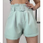 Kraťasy s páskem dámské (S/M ONE SIZE) ITALSKÁ MÓDA IMPBB23C17049