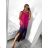 Langes Sommerkleid für Damen mit Trägern (S/M/L/XL/2XL ONE SIZE) ITALIAN FASHION IMFF23002/DU XL/2XL orange