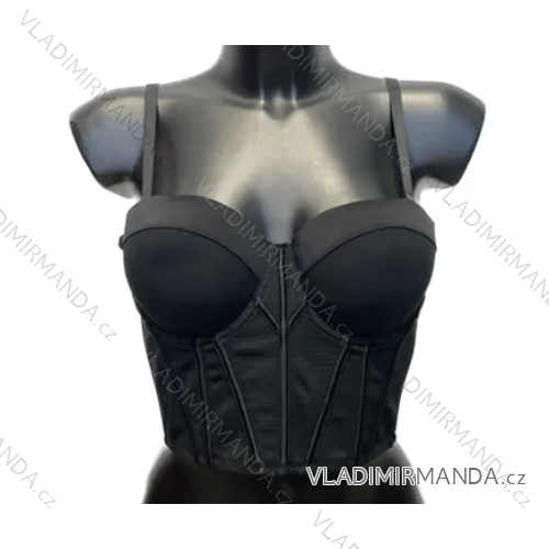 Croptop letní na ramínka dámský (S/M ONE SIZE) ITALSKÁ MÓDA IMPLS23CH3007