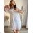 Women's Summer Cotton Short Sleeve Dress (S/M ONE SIZE) ITALIAN FASHION IM722253