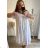 Women's Summer Cotton Short Sleeve Dress (S/M ONE SIZE) ITALIAN FASHION IM722253