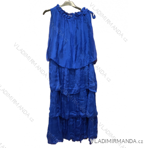 Šaty letní bez rukávů nadrozměr dámské (XL/2XL/3XL ONE SIZE) ITALSKá MóDA IM723MIRANDA