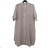 Šaty košilové oversize 3/4 rukáv dámské nadrozměr (XL/2XL ONE SIZE) ITALSKÁ MÓDA IM423MARIA