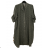 Šaty košilové oversize 3/4 rukáv dámské nadrozměr (XL/2XL ONE SIZE) ITALSKÁ MÓDA IM423MARIA