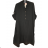 Šaty košilové oversize 3/4 rukáv dámské nadrozměr (XL/2XL ONE SIZE) ITALSKÁ MÓDA IM423NAZLI/DU XL/2XL Černá