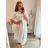 Šaty  oversize 3/4 rukáv dámské nadrozměr (XL/2XL/3XL ONE SIZE) ITALSKÁ MÓDA IM423MISSI