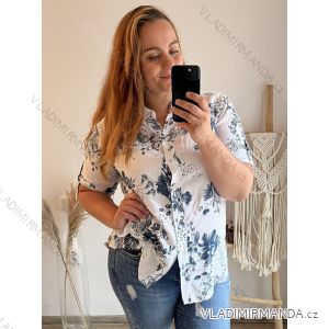 Tunika oversize krátky rukáv dámska (M-2XL ONE SIZE) TALIANSKA MÓDA IMPSH232202B