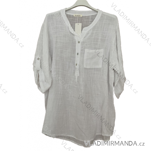 Tunika 3/4 rukáv dámská nadrozměr (XL/2XL ONE SIZE) ITALSKá MóDA IM423KIKI
