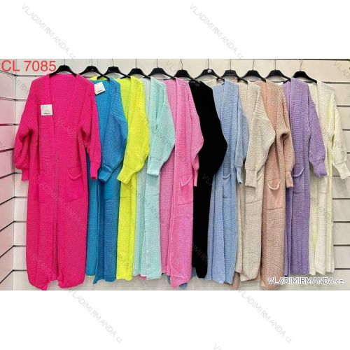 Women's Long Sleeve Knitted Cardigan (S/M ONE SIZE) ITALIAN FASHION IMWAA223636