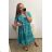 Women's Elegant Glitter Long Sleeve Dress (S/M/L/XL ONE SIZE) ITALIAN FASHION IMBM22010