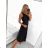 Women's Long Formal Elegant Sleeveless Satin Pleated Dress (S/M ONE SIZE) ITALIAN FASHION IMM23M5790