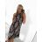 Women's short summer icecool sleeveless dress (S/M ONE SIZE) ITALIAN FASHION IMM23177 S/M black