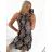 Women's short summer icecool sleeveless dress (S/M ONE SIZE) ITALIAN FASHION IMM23177 S/M black