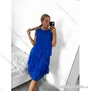 Šaty letní bez rukávu dámské (S/M/L ONE SIZE) ITALSKá MODA IMS23001/DU