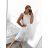 dress short sleeve womens (uni L-2XL) ITALIAN MODA IMS20004 M / L white