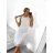 dress short sleeve womens (uni L-2XL) ITALIAN MODA IMS20004 M / L white