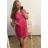 Women's Summer Cotton Short Sleeve Dress (S/M ONE SIZE) ITALIAN FASHION IM722253