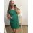 Women's Summer Cotton Short Sleeve Dress (S/M ONE SIZE) ITALIAN FASHION IM722253