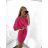 Women's Short Sleeve Oversized Dress (S/M ONE SIZE) ITALIAN FASHION IMWY23061