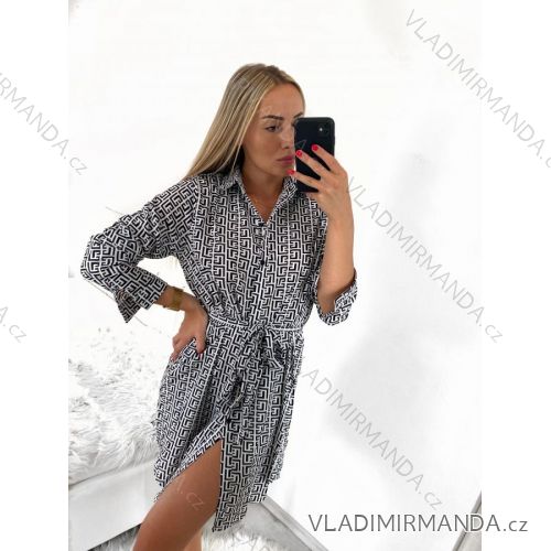 Langarm-Hemdkleid für Damen (M-2XL) ITALIAN FASHION IMB23CK-0052/DUR