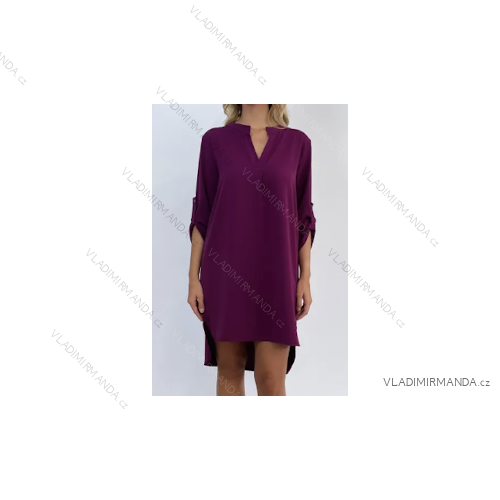 Šaty 3/4 dlhý rukáv dámske (S/M ONE SIZE) TALIANSKA MÓDA IMPDY23LS20190