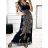Šaty dlouhé letní icecool na ramínka dámské (M/L-XL/2XL) AINUOSI ITALSKÁ MODA IMB23H02