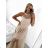 Šaty tilové elegantní bez rukávů dámské (S/M ONE SIZE) ITALSKÁ MÓDA IMM22Q52235A/UL fialová
