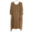 Women's Short Sleeve Oversized Dress (S/M ONE SIZE) ITALIAN FASHION IMWY23061 3xl / 4xl Brown