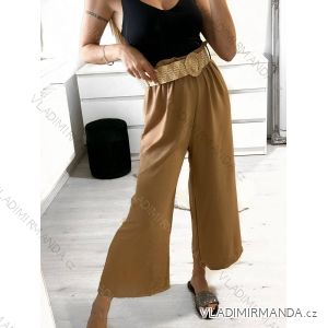 Kalhoty dlouhé letní dámské (S/M/L ONE SIZE) ITALSKÁ MÓDA IM322283