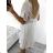 Šaty letní nadměrné krajkové krátký rukáv dámské M/L ONE SIZE) ITALSKÁ MÓDA IMBM230501/DUR M/L Černá