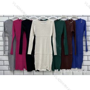 Women's Long Sleeve Stretch Dress (S/M ONE SIZE) ITALIAN FASHION IMWPO232719