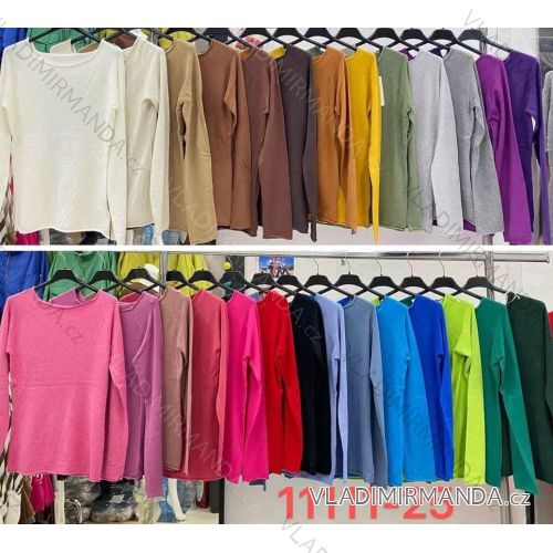 Tričko dlhý rukáv dámske (S/M ONE SIZE) TALIANSKA MÓDA IMWE2311111-25