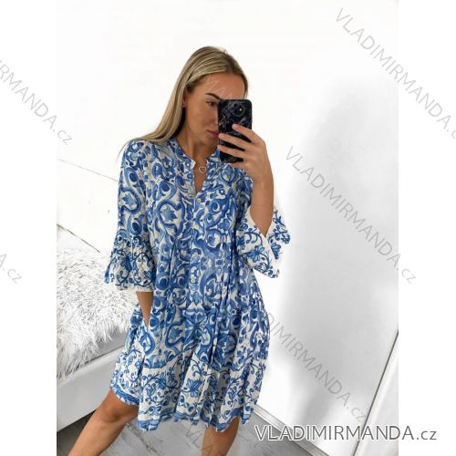 Šaty španělské letní dlouhý rukáv dámské (S/M/L/XL ONE SIZE) INDICKÁ MÓDA IMPEM23CA890A