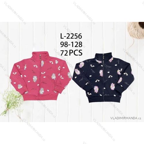 Kinder-Fleece-Sweatshirt mit Reißverschluss für Mädchen (98-128) SEASON SEZ22X2315