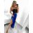 Nohavice harémky letné dlhé dámske (S/M ONE SIZE) TALIANSKA MÓDA IMM239535UN/DU tmavě modrá
