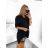 Košile lněná oversize 3/4 rukáv dámská nadrozměr (S/M/L/XL/2XL ONE SIZE) ITALSKá MóDA IM723LEN