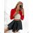 Elegant ladies bolero (uni sl) ITALIAN Fashion IMC18343 S/M red