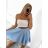 Šaty letní na ramínka dámské (S/M ONE SIZE) ITALSKÁ MÓDA IMPBB22B21841   light pink   S/M