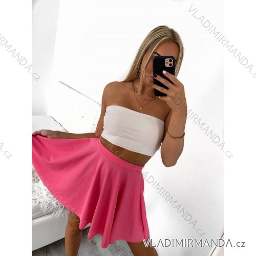 Šaty letní na ramínka dámské (S/M ONE SIZE) ITALSKÁ MÓDA IMPBB22B21841   light pink   S/M