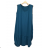 Šaty dlouhé letní krátký rukáv dámské proužek (S/M ONE SIZE) ITALSKÁ MODA IMD23399 2XL/3XL dark blue