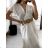 Women's Summer Boho Long Short Sleeve Dress (S/M ONE SIZE) ITALIAN FASHION IMPLI223787
