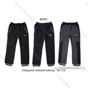 Kalhoty zateplené softshellové dětské chlapecké (92-110) WOLF B2393