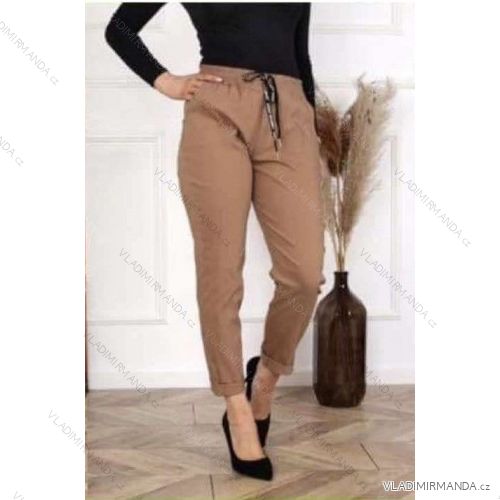 Kalhoty dlouhé strečové mackáče dámské (XL/2XL ONE SIZE) ITALSKÁ MÓDA IMWG232872