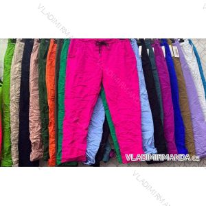 Kalhoty dlouhé strečové mackáče dámské (XL/2XL ONE SIZE) ITALSKÁ MÓDA IMWG232874