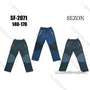 Kalhoty softshellové zateplené s flaušem dětské dívčí a chlapecké (140-170) SEZON SEZ23SF-2071